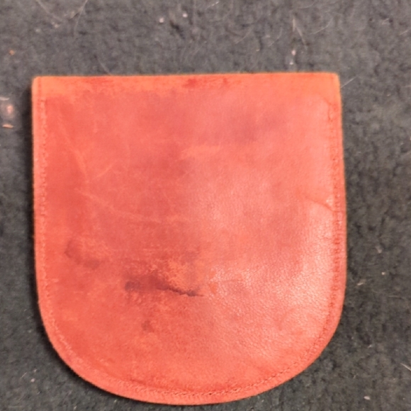 Vintage Leather Coin Pouch - Picture 2 of 2